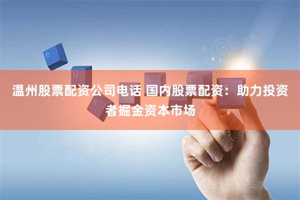 温州股票配资公司电话 国内股票配资：助力投资者掘金资本市场